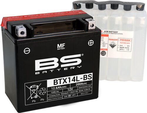 BS Battery  BTX14L-BS MF (cp) Maintenance Free