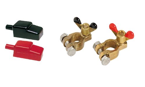 2 battery clamps+covers