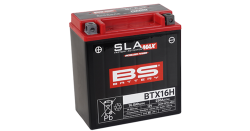 BS Battery  BTX16H (FA) SLA MAX - Sealed & Activated 
