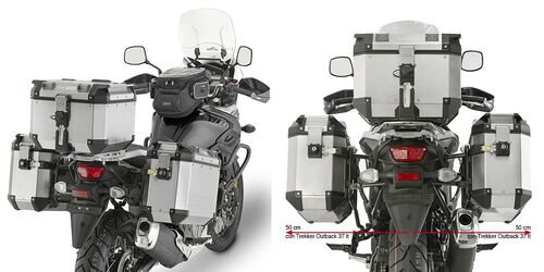 Givi putkisivutelineet Trekker Outback Suzuki DL650 V-Strom 17-