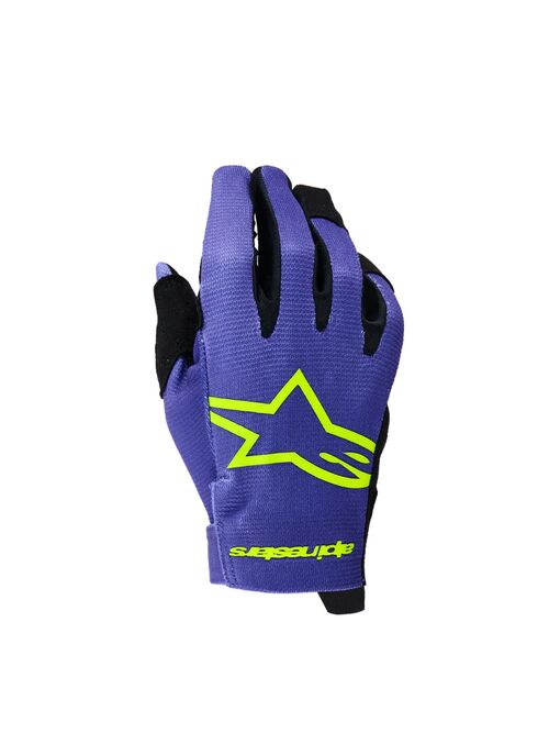 Alpinestars Hanskat Youth Radar Lila/Fluo Keltainen 