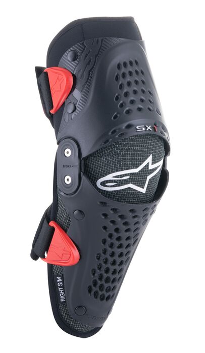 Alpinestars SX-1 Nuorten Polvisuoja Musta/Punainen