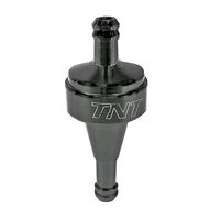 TNT Poltoainesuodatin, Musta, Ø6mm
