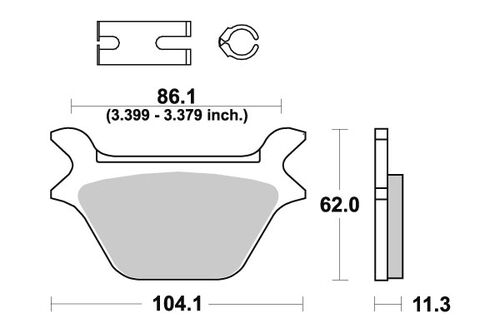 Sbs Jarrupalat Sintered Taakse