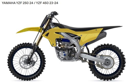 UFO Plastic kit 6-parts YZ250F 24-.. YZ450F 23-.. Gold/Black