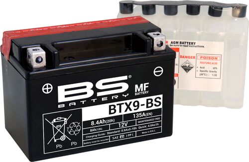 BS Battery  BTX9-BS MF (cp) Maintenance Free