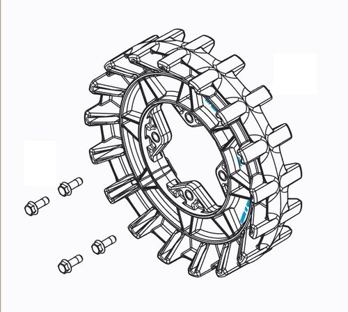 Camso Sprockets 17 teeth 4S, bolt 3/8-16 x 1 1/4