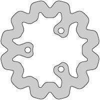 Delta-BrakingJarrulevy, Taka, Ulko Ø 180mm, Aprilia / Derbi / Gilera / Rieju