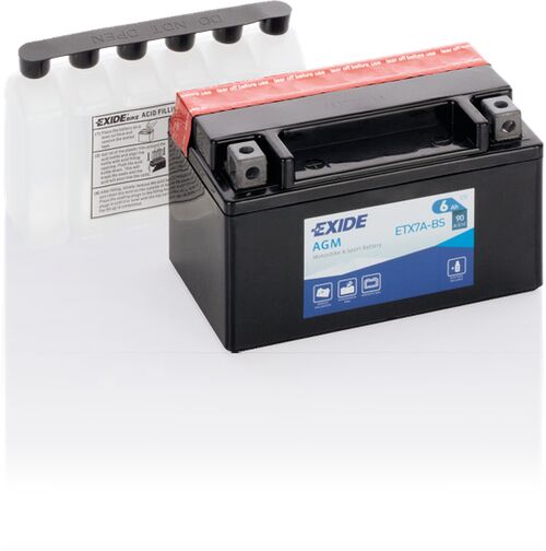 Exide akku ETX7A-BS sis.happopatruunan