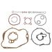 Complete gasket set, Minarelli AM6 (Ears + O-Ring)