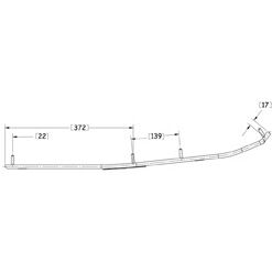 Sno-X Ripper Four Ohjari pari 4" Kovametalli