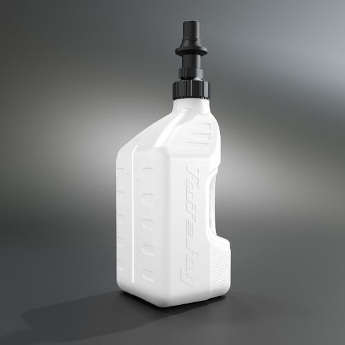 Tuff Jug 10L White w/ Black Ripper Cap