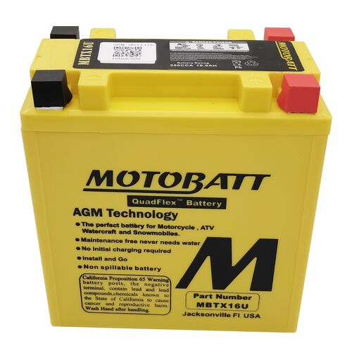 Motobatt akku, MBTX16U