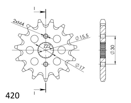 Supersprox / JT Front sprocket 1256.16