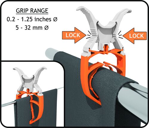 FIXCLIP 6-pack valkoinen