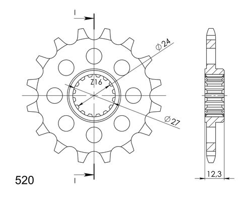 Supersprox / JT Front sprocket 1444.16