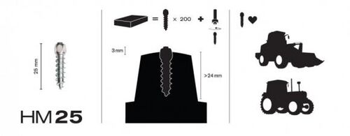 MaxiGrip Nastasarja 25mm 150kpl Sis. työkalu