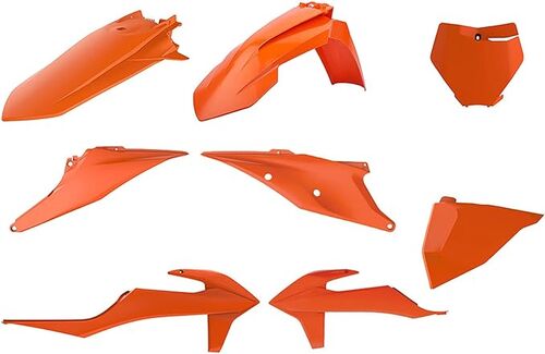 Polisport plastic kit SX/SX-F 2019- oranssi KTM 16