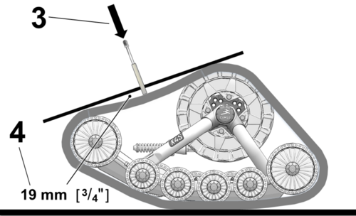 Camso Track tension tooling