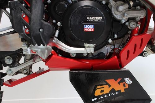 AXP Xtrem HDPE Skid Plate Red Beta 250RR-300RR 20