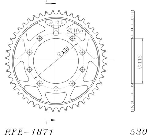 Supersprox / JT Rear sprocket 1871.52