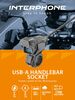 Interphone Handlebar Power Supply With Type A For Motorcycles