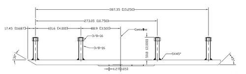 Sno-X Ohjauskisko 4" 90° C&A Pro