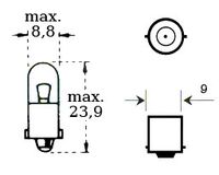 Polttimo 12v 2w Ba 9s