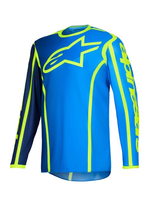Alpinestars Paita Fluid Apex Sininen/Fluo Keltainen 