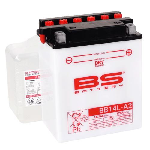 BS Battery  BB14L-A2 (cp) Conventional, Dry charged