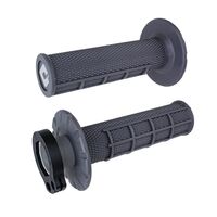ODI Half-Waffle MX Lock-On Grip Set Graphite