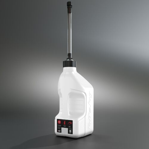 Tuff Jug Kanisteri 10L valkoinen, standard korkki & pikatäyttöletku