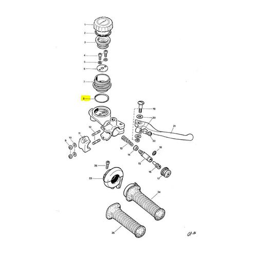 Jarrukahvan rungon nestesäiliön tiiviste, Tunturi Tiger