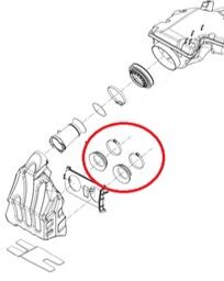 Sno-X ilmaboxin kumilaippa Ski-Doo Etec 600/800
