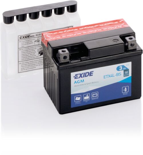 Exide battery ETX4L-BS