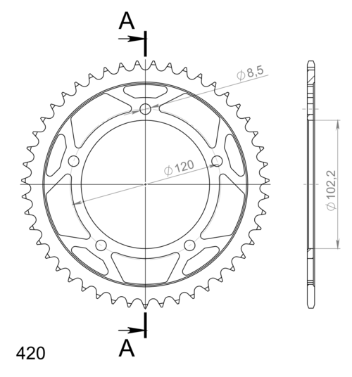 Supersprox / JT Rear sprocket 23.47