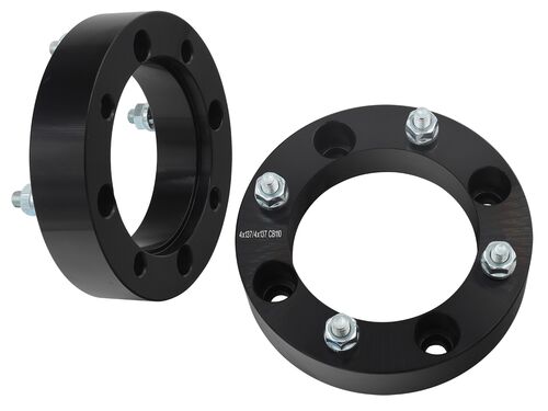 Bronco Wheel spacers ATV 1,5" (38mm) 4/136.5 M10 x 1.25mm pair Black