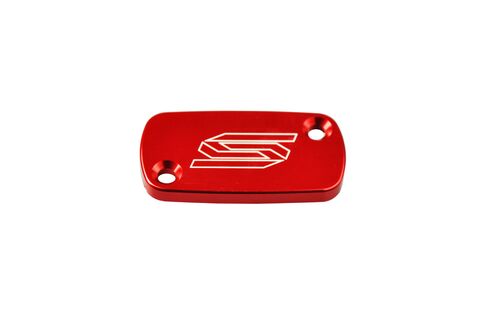 Scar Front Brake Reservoir Cover - Honda/Beta Red color