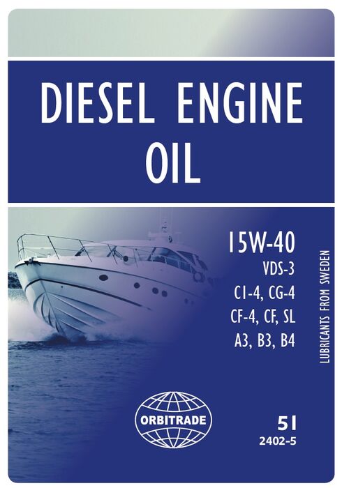 Orbitrade, Diesel engine oil 15W40 5L