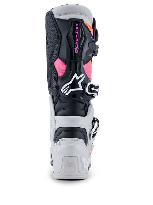 Alpinestars Ajosaapas Tech 7 Musta/Oranssi/Fluo Magenta