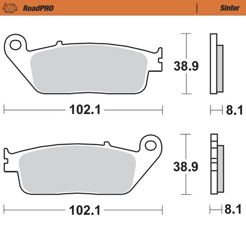 Moto-Master Brake pad RoadPRO Sinter front