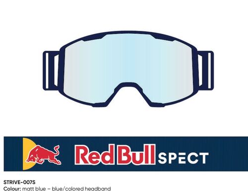 Spect Red Bull Strive MX Goggles Double lens Blue clear