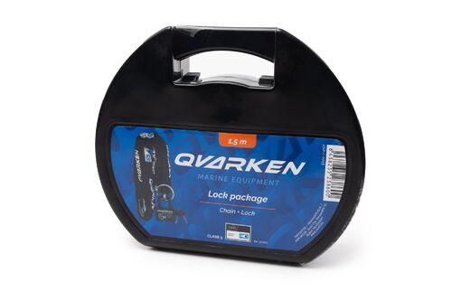 Qvarken Lukituspaketti ketju+lukko Luokka 3 1,5m