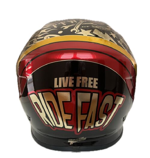 SIMPSON Helmet Venom Tatoo black/chrome