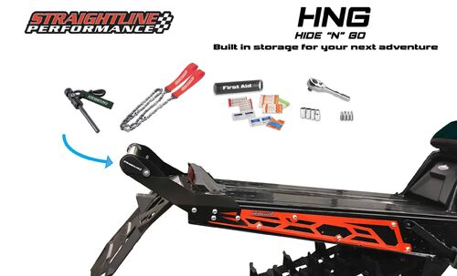 SPI Rear Bumper Hide'N"Go Polaris Matryx 155" Tunnel Black Handle/Black Plates
