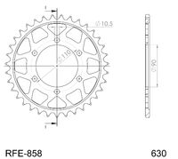 Supersprox / JT Rear sprocket 858.35