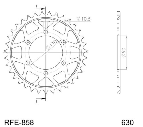 Supersprox / JT Rear sprocket 858.35