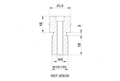 Puig Adapter Rear Mirror Hi-Tech Iv Modelos Yamaha