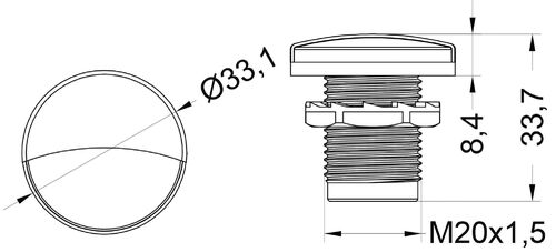 Osculati tunnelma- ja sisistusvalo valk.