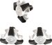 SCORPION VX-16 (EVO) / 21 / 22 AIR VISOR BOLT SET BLACK-SILVER